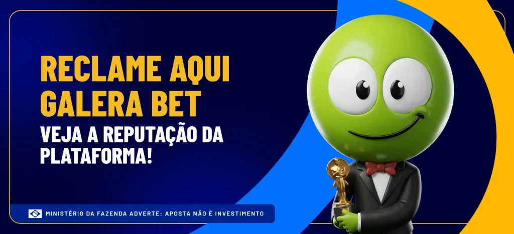 Reclame Aqui Galera Bet - Veja a reputação da plataforma! galera bet